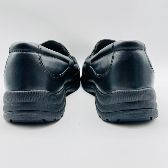 Dansko Shoes Mens EU 48 US 14.5 Black Leather Loafers Comfort Slip On Moc NEW - Picture 7 of 12